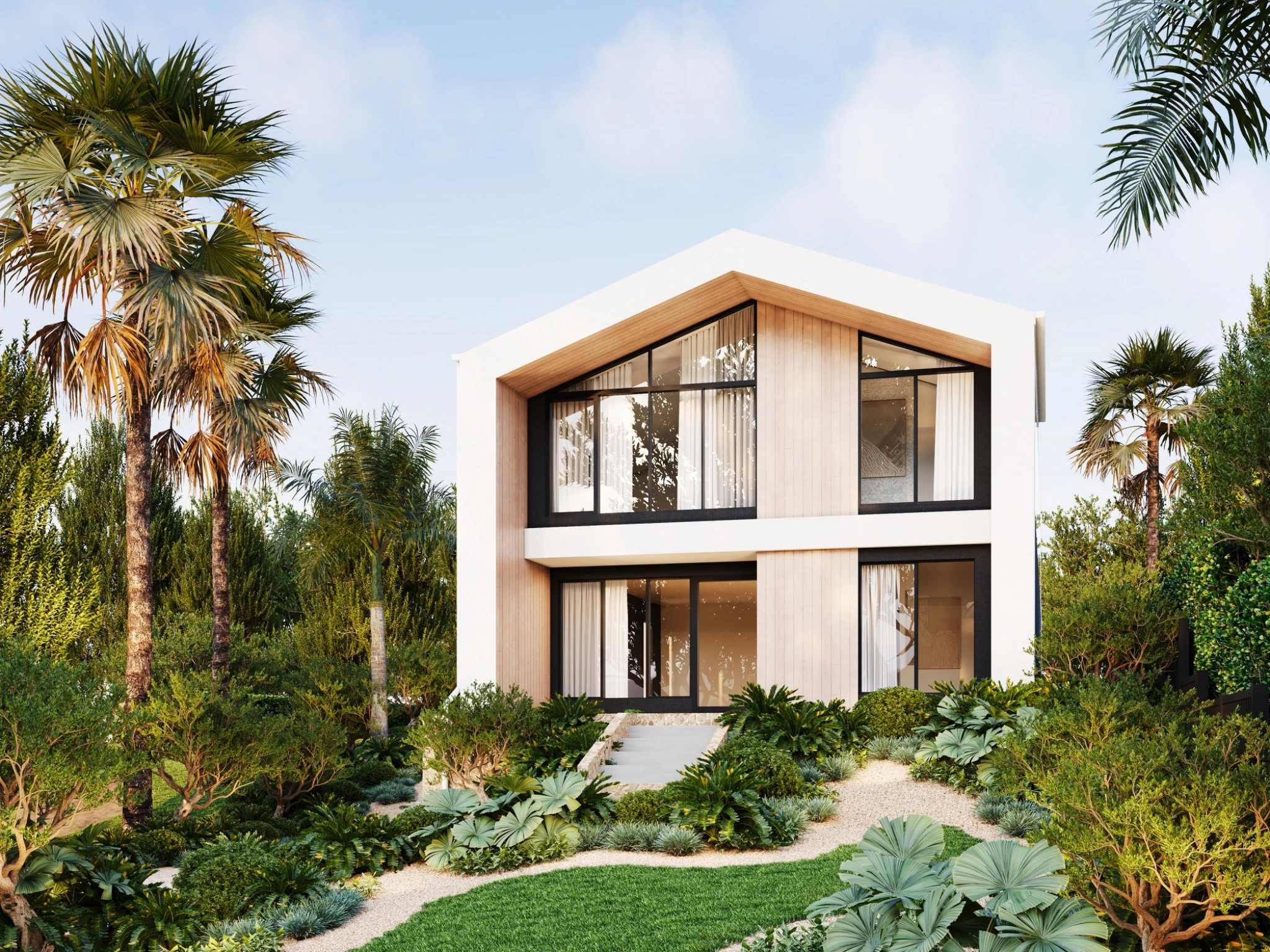 Modern Australian residential exterior visualisation
