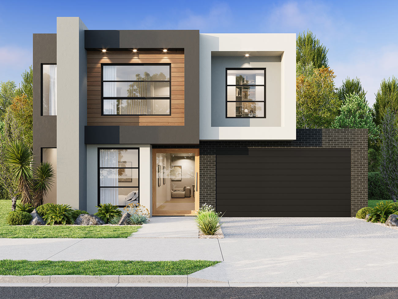 S41733 Long Island Homes Facade Range (exteriors). Metro
