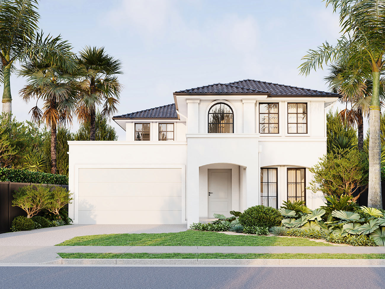 Coastal contemporary home 3D rendering in Collaroy Plateau Brookvale Freshwater and Narraweena showcasing clean facade lines and soft landscaping