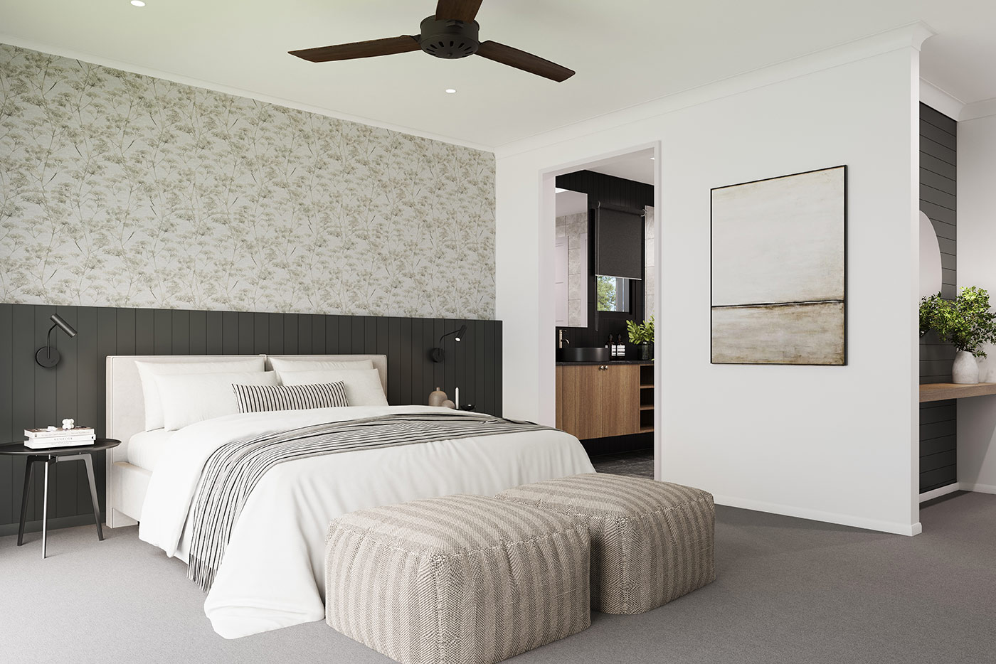 Lilywood Landings Bedroom Interior 3d Render Qld